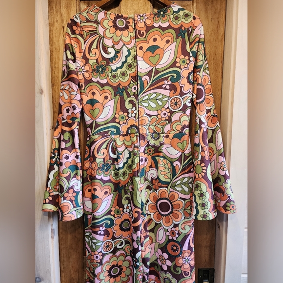 Unique Vintage Smak Parlour Funky Floral 70s Inspired Jumpsuit - Picture 8 of 10